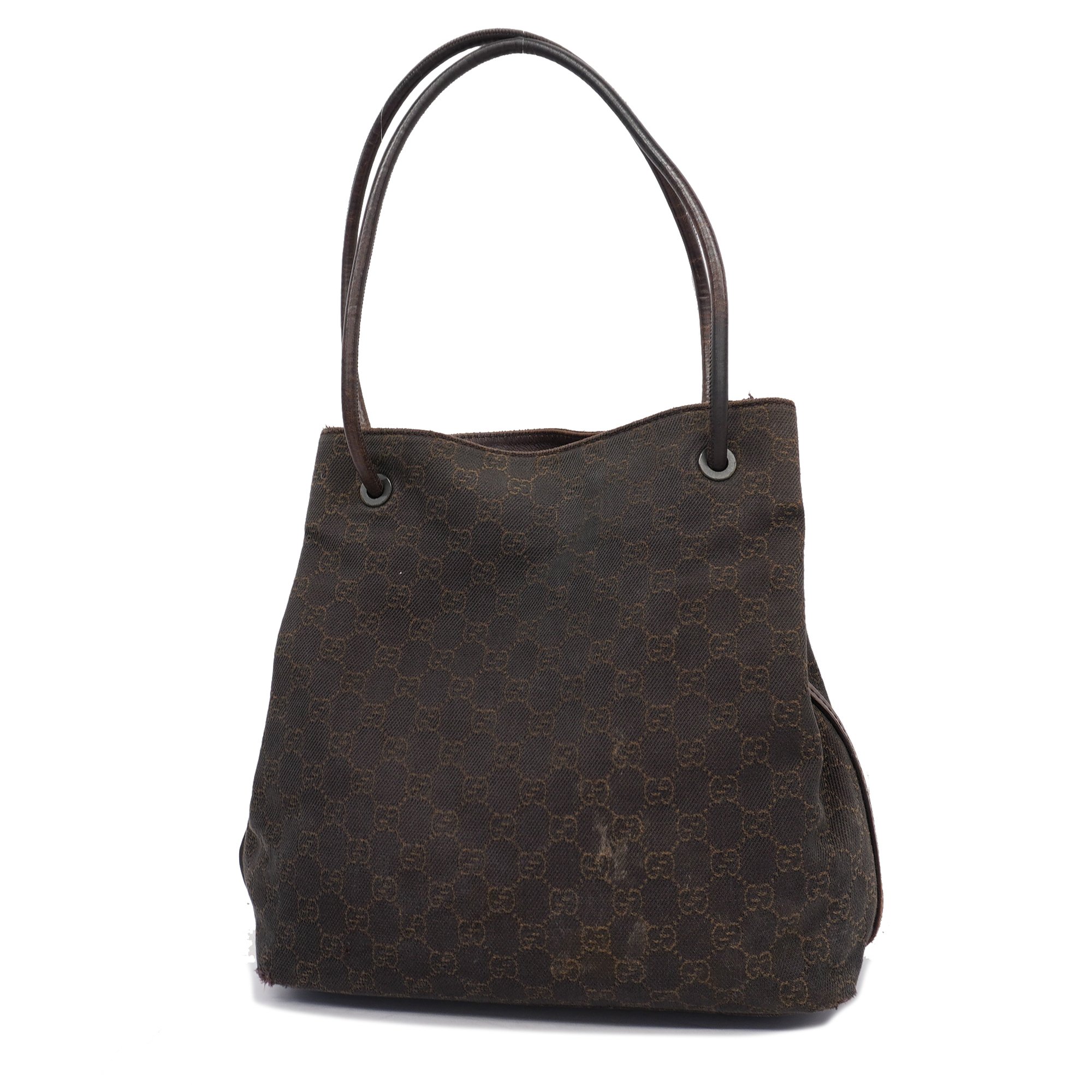 Gucci[3ab0971] Auth Tote Bag 101341 Canvas Brown